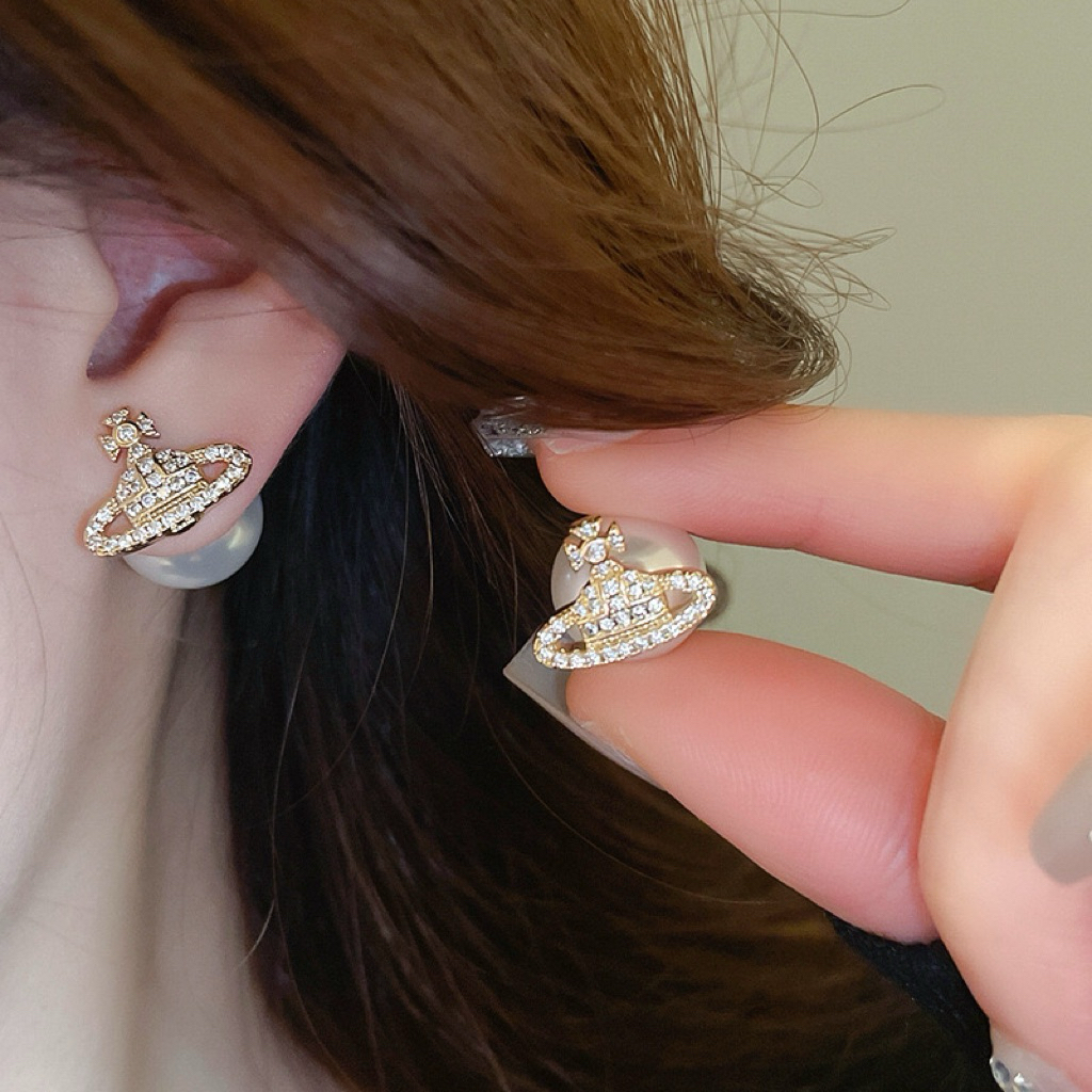 saturn crystals - morning.earrings