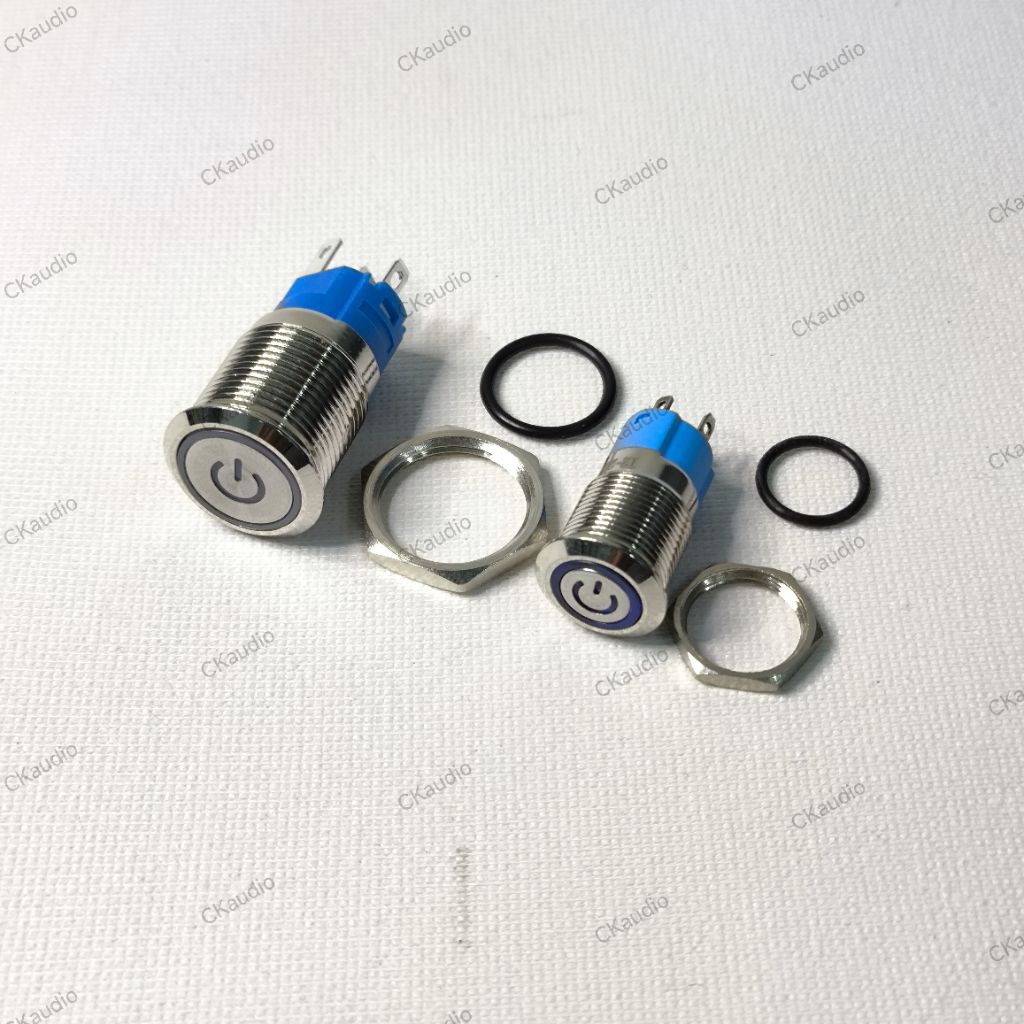 สวิทช์VIP สวิทช์ปิดเปิด DC12-24 5A ไฟLEDสีฟ้า ขนาด16mm. และ12mm.