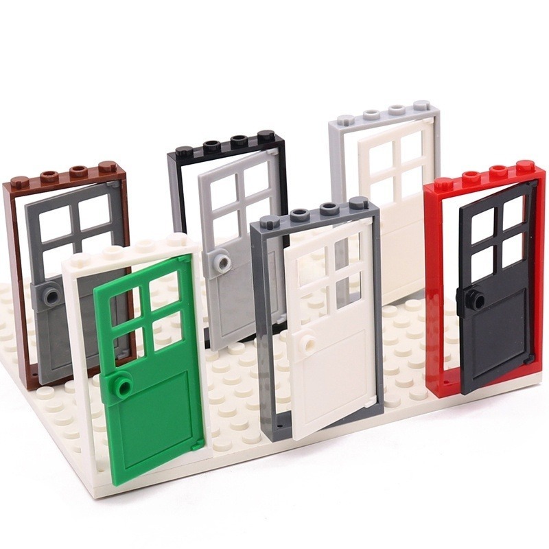 รวมบานประตูและกรอบ LEGO สำหรับงานประกอบ MOC 60621