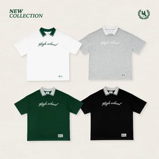 Highschool Preppy Collection 2025 Two Tone polo - เสื้อโปโลทูโทน - TPB08539