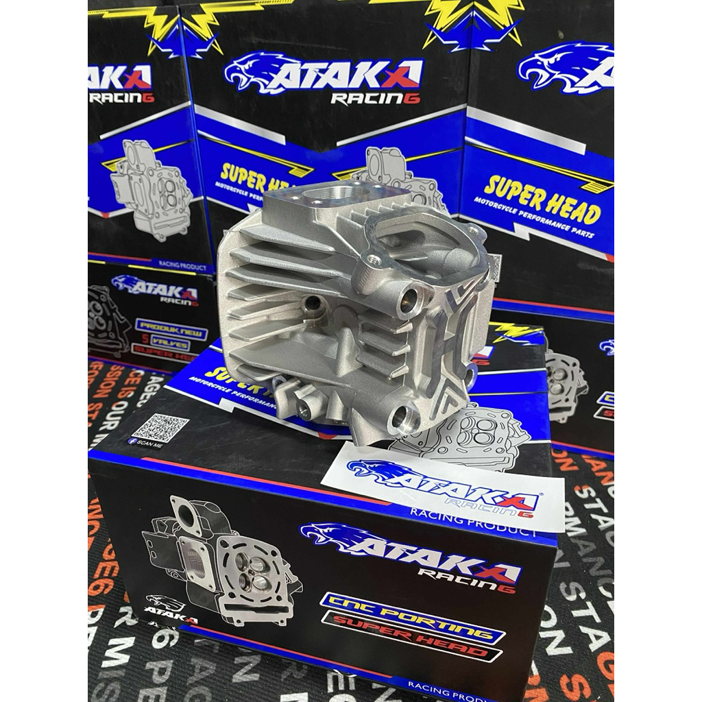 ฝาสูบ 4v ATAKA racing พร้อมอุปกรณ์ครบชุดจัดส่งไว
