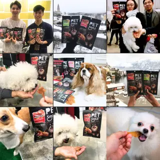 PETSMILE ขนมสุนัข อกไก่อบแห้งออร์แกนิก CHICKEN BREAST JERKY 50g