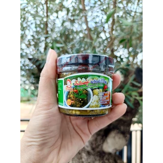 น้ำพริกหนุ่ม สูตรดั้งเดิม ตรามารศรี ปิ้งเตาถ่าน 100%