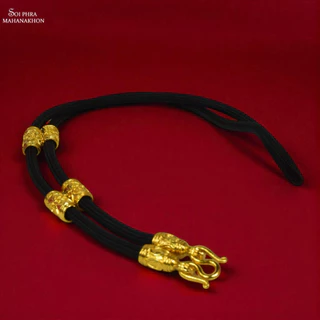 สร้อยพระเชือกร่มลายไทย ใส่พระได้ 1-6องค์ [มีเก็บเงินปลายทาง]
