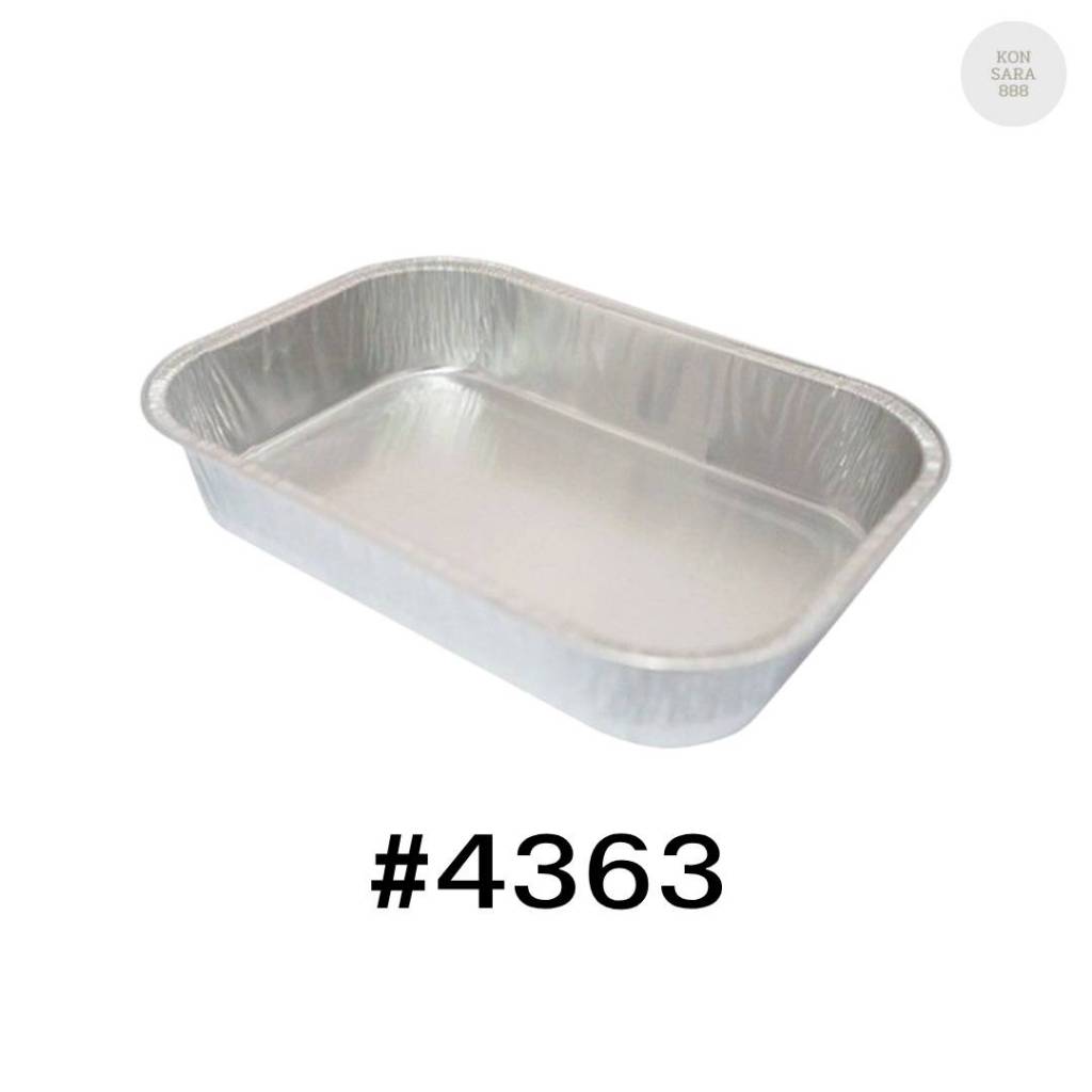 ถาดฟอยล์ ถ้วยฟอยล์สตาร์โปรดักส์ 4363-P พร้อมฝา 5 ชิ้น 005130