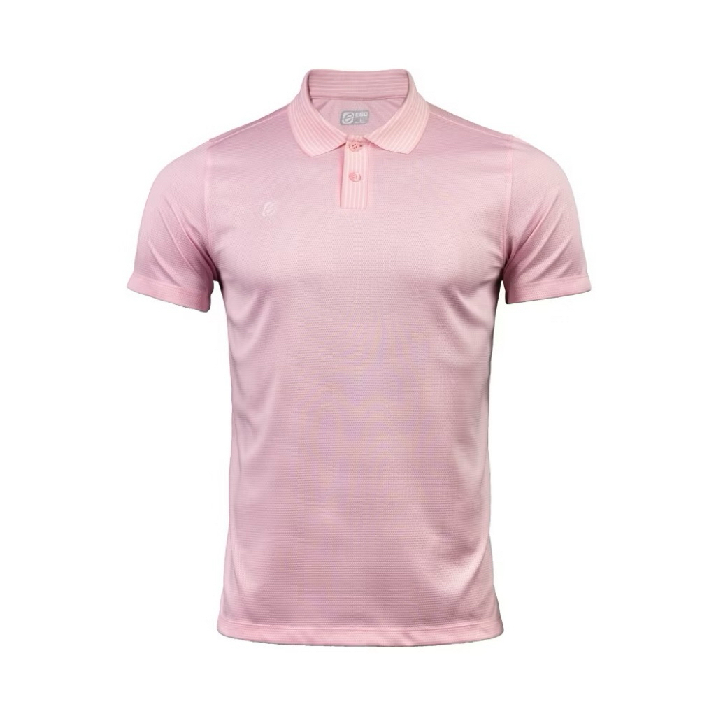 EGO SPORT เสื้อโปโลเบสิคผู้ชาย รุ่น EG6207 สีชมพู