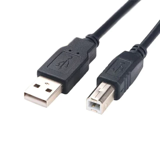 1.5/3/5M สายเคเบิลเครื่องพิมพ์ USB 2.0 สายชาร์จข้อมูล PVC สำหรับกล้อง สแกนเนอร์ ประเภทเครื่องพิมพ์