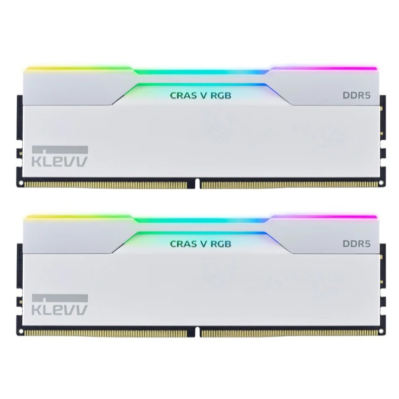 KLEVV CRAS V RGB DDR5 GAMING OC 48GB (24GBx2) 6400MHz WHITE