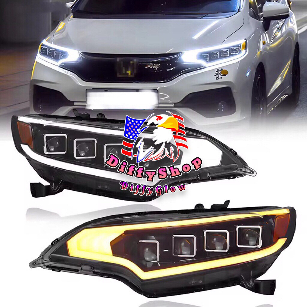V.1ไฟหน้าFull LED Honda Jazz GK 2014-2024