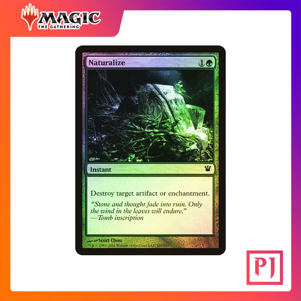 [MTG] Naturalize [IST] [GREEN] [COMMON] [FOIL] [ENG] (การ์ดเมจิค / Magic the Gathering)