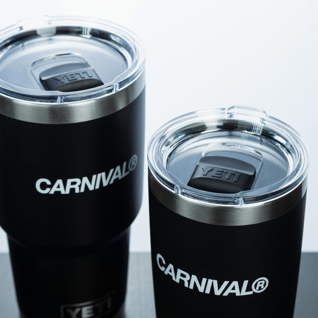 CARNIVAL X YETI RAMBLER 30 OZ TUMBLER BLACK