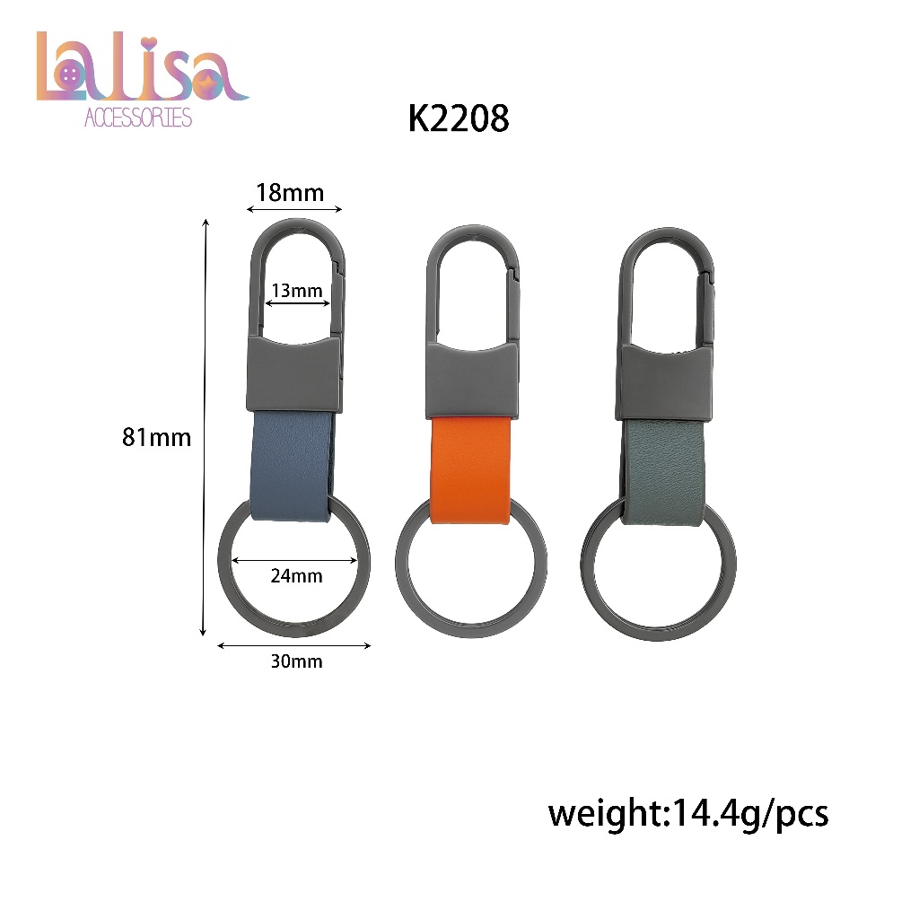 พวงกุญแจมินิมอล ดีไซน์เรียบๆ alloy keychain K2208
