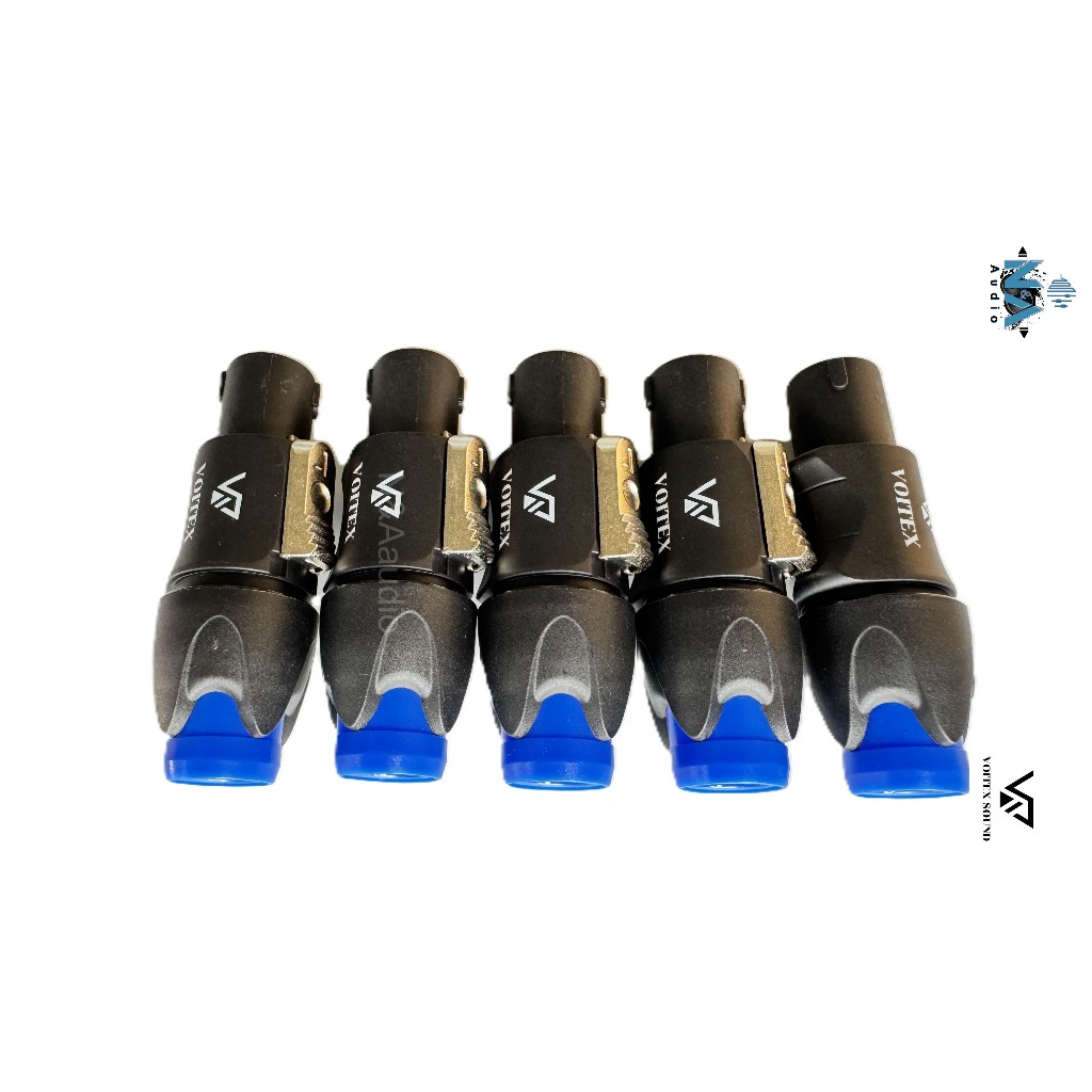 สเปคคอนตัวผู้ VOITEX SOUND สีน้ำเงิน ปลั๊กแจ็คสเปคคอนเสียบลำโพง(แพ็คละ 1ตัว)