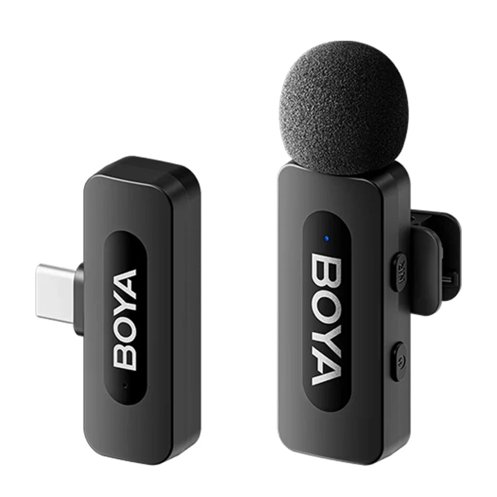 WIRELESS MICROPHONE (ไมโครโฟนไร้สาย) BOYA BY-V10 V2.0 1 MIC + USB-C RECEIVER - BLACK (#1135000114)