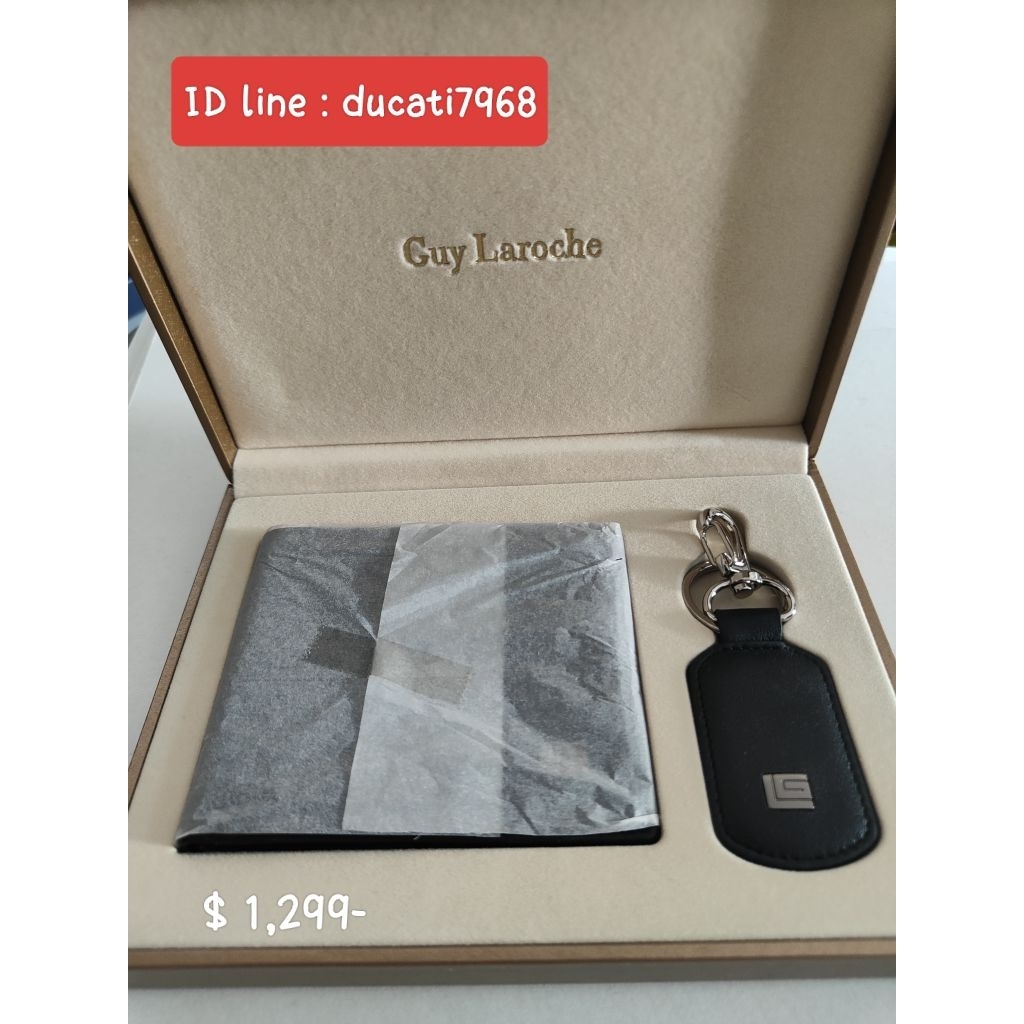 พร้อมส่ง💥 Guy Laroche  แท้ ของใหม่ กระเป๋าสตางค์ผู้ชาย ,กระเป๋าตังค์