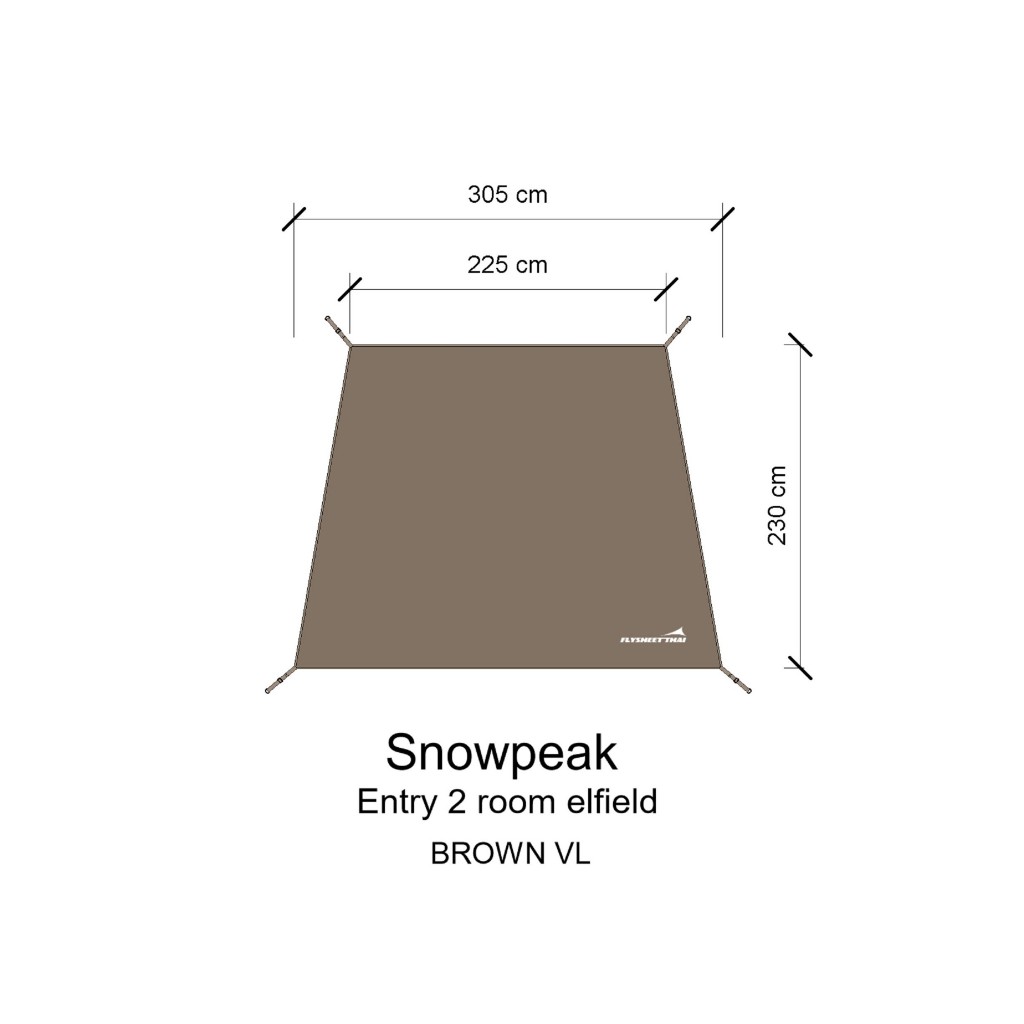 กราวชีท SnowPeak LandNest Shelter ห้องนอน ตรงรุ่น PVCเกรดพรีเมี่ยม ผ้ารองเต็นท์ แผ่นปูเต็นท์ ฟลายชีทไทย Flysheetthai