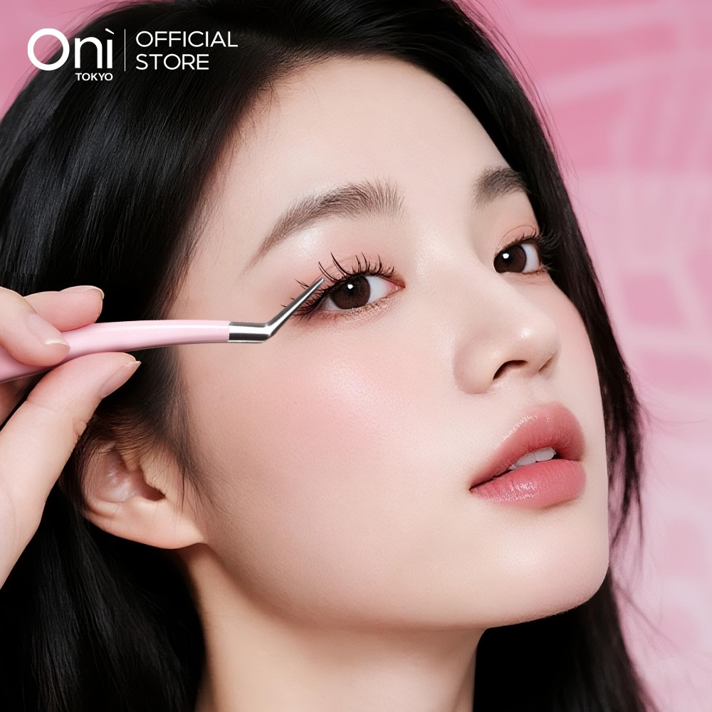 Oni Curved Eyelash Tweezer,Painless Lash Extension Tool, Precise Grip คีมดัดขนตา คีมต่อขนตา ไม่เจ็บตา