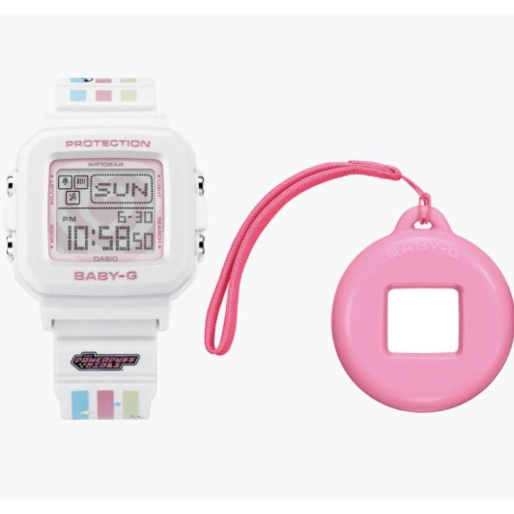 นาฬิกาข้อมือ Casio BABY-G x POWERPUFF GIRLS Limited Collaboration model รุ่น BGD-10KPP-7 ของแท้ รับป