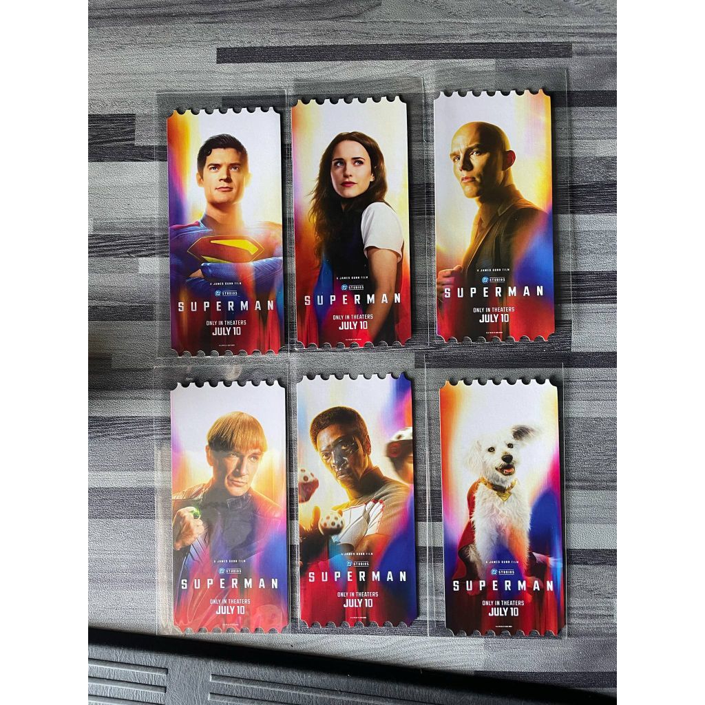 ตั๋ววิบวับ ตั๋วสะสม Superman 2025 ซูเปอร์แมน แท้จาก SF Cinema Collectible Ticket Superman 2025 ซุปเป