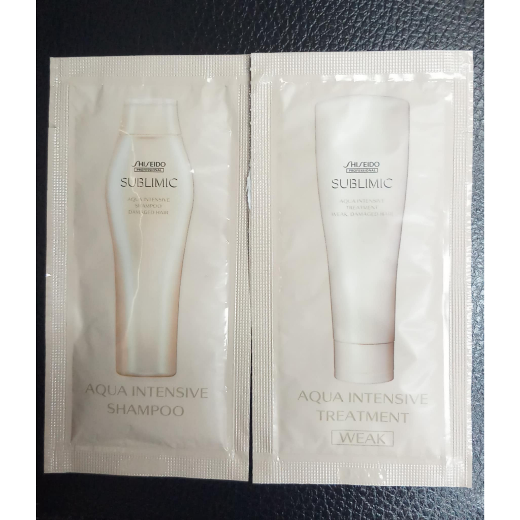 Shiseido sublimic shampoo + conditioner ซองละ 10 ml แชมพู และครีมนวด ชิเชโด้ ซับลิมิค