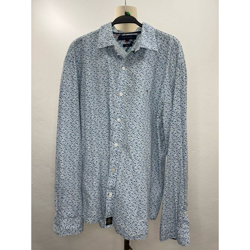 Tommy Hilfiger เสื้อเชิ้ตผู้ชาย XL แท้100%