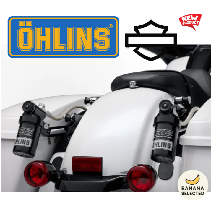 โช้คหลัง Ohlins SE 54000193 – ปรับ 4 จุด Touring 2014-2025 ถังแยก สำหรับ Harley Touring SE045 045