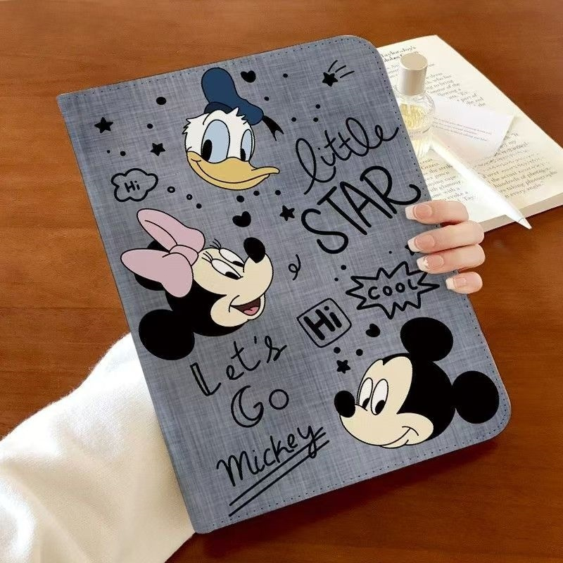🌻24 ชั่วโมง🌻เคสไอแพด เชอร์รี่ Mickey gen11gen10 หมุนได้ 360°Air7 Air6 Air8 เหมาะกับ gen9 gen12 MINI7