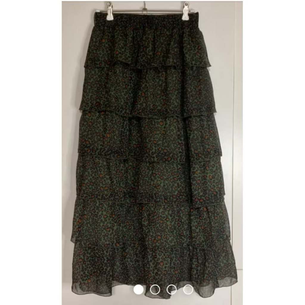 [พร้อมส่ง]แบรนด์ AS KNOW AS PINKY กระโปรงชั้นเที่ยวสวนสัตว์ลายเสือ ลายดอกไม้มือ1แบรนด์ญี่ปุ่นแท้💯%