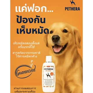 🛑แชมพูลดเห็บหมัดสุนัข,แมวสูตรสมุนไพรใบน้อยหน่า เสลดพังพอน ดักจับแมลงรวมสกัดเข้มข้น