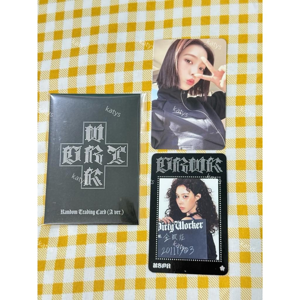 พร้อมส่ง การ์ดแท้ aespa Single 'Dirty Work' OFFICIAL MD