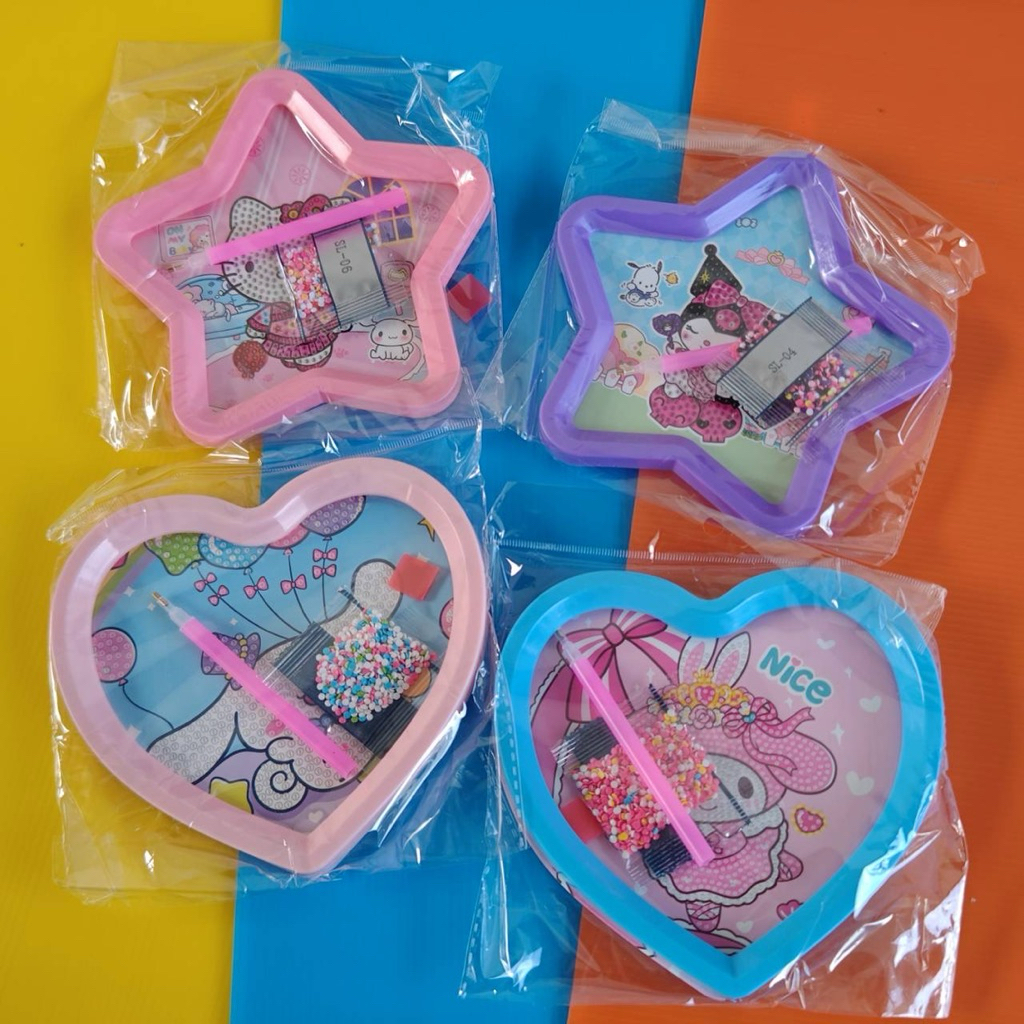 (ยกโหล 12 ชิ้น) No.1128ของเล่นตัวเด็ก คริสตัลดีไอวาย คริสตัลdiy กรอบรูปคริสตัล กรอบรูปติดลูกปัดของเล่นสำหรับเด็กผผู้หญิง