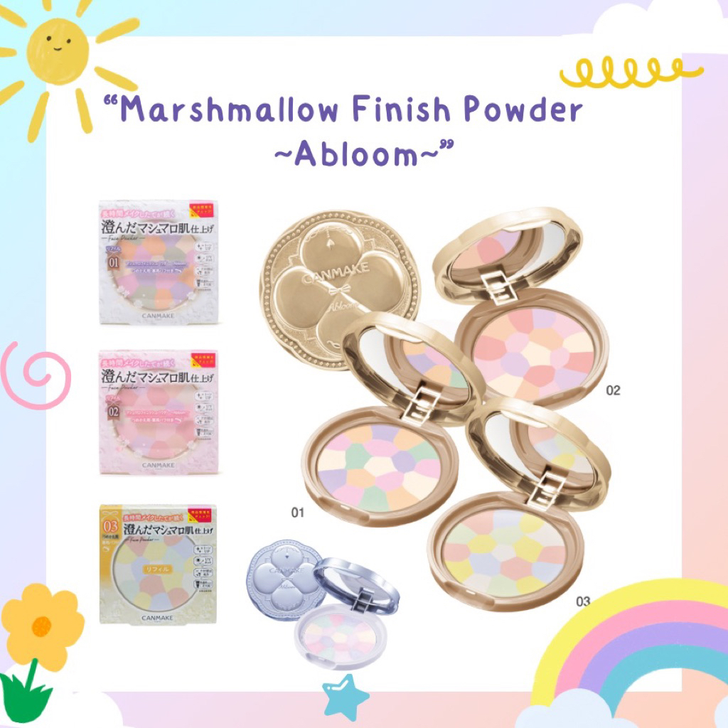 💖พร้อมส่ง💖CANMAKE Marshmallo Finish Powder ~Abloom~ แป้งCanmake SPF19 PA++