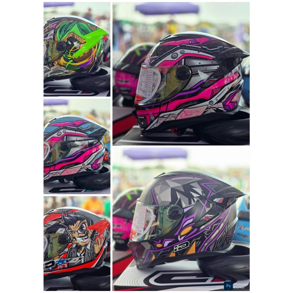 หมวกกันน็อค ID spartan ทรงใหม่