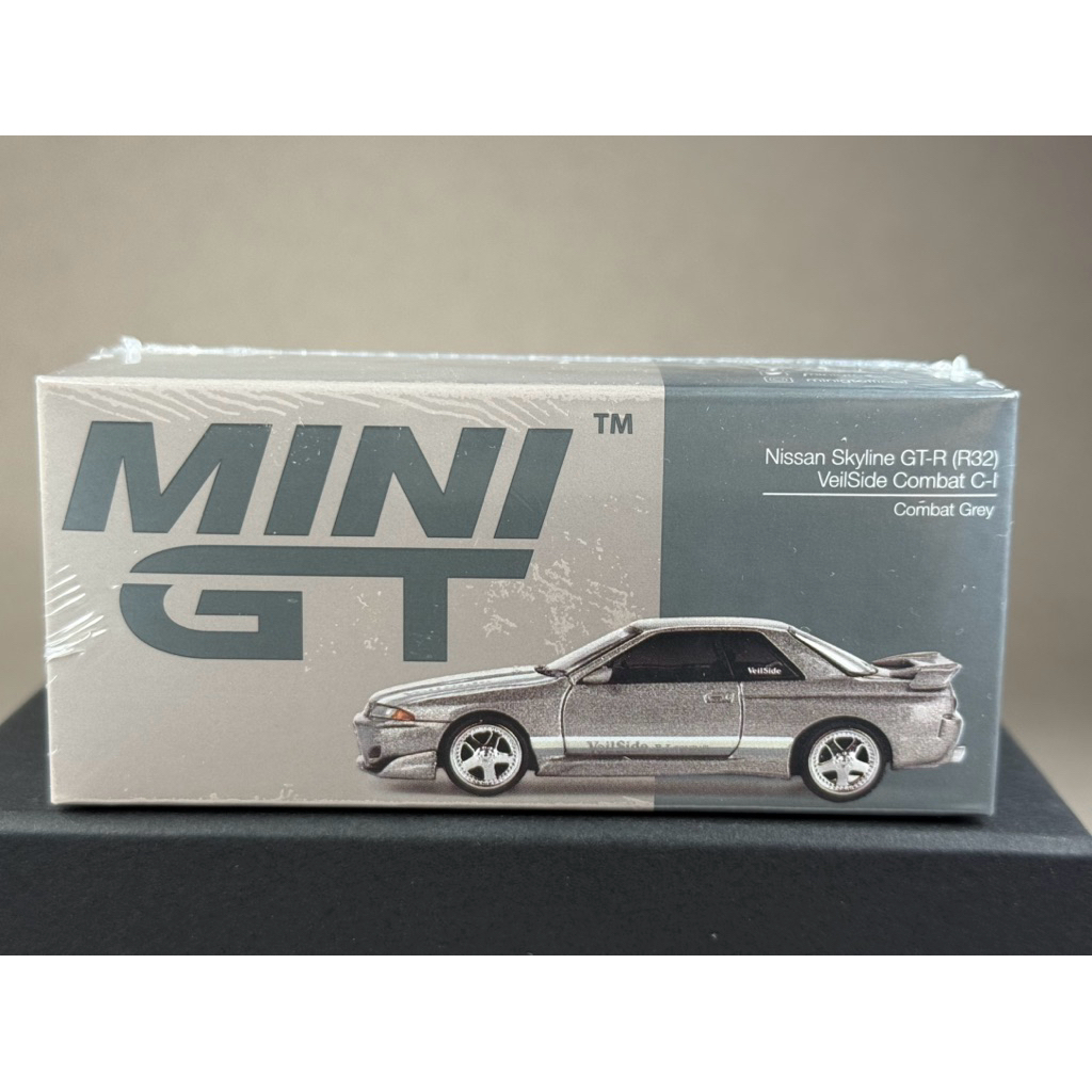 ▫️Nissan Skyline GT-R (R32) Veilside Combat C-I Veilside Combat Grey #971 Scale 1:64 ยี่ห้อ Mini GT