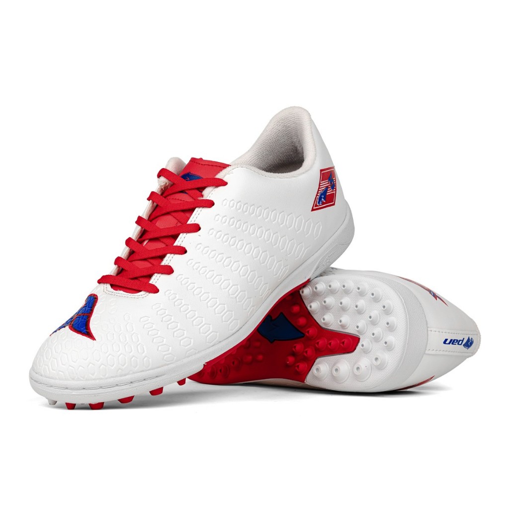 รองเท้าร้อยปุ่มเเพน BALANCER TOUCH X 2023 TURF ขาว/แดง PF153T-WR ของแท้ 100%