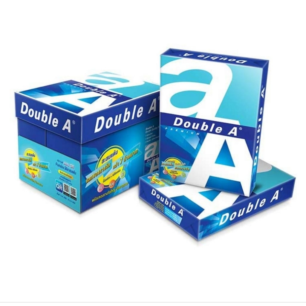 DOUBLE A กระดาษ A4 80 แกรม 500 แผ่น/รีม (5 รีม/กล่อง)