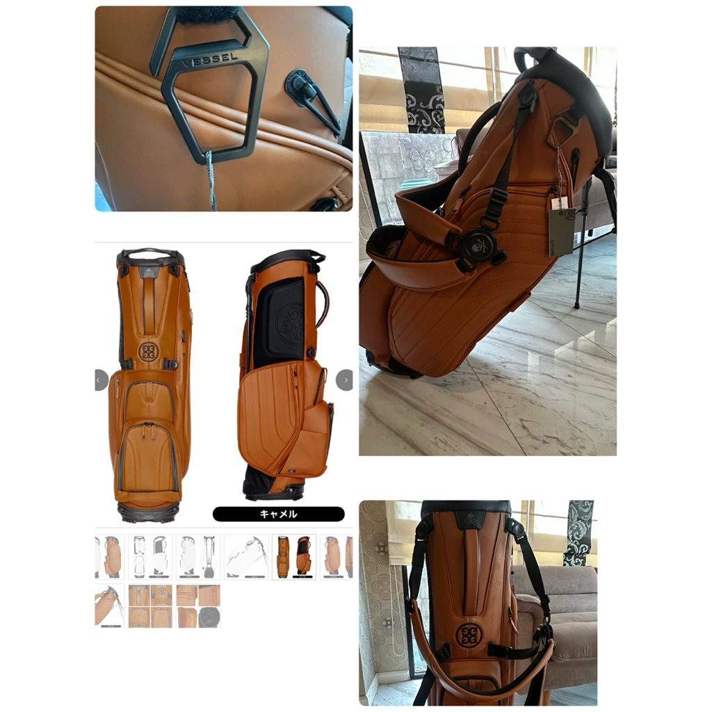 ถุงกอล์ฟ G/fore x Vessel ของแท้ป้ายห้อยญี่ปุ่น มีกล่อง