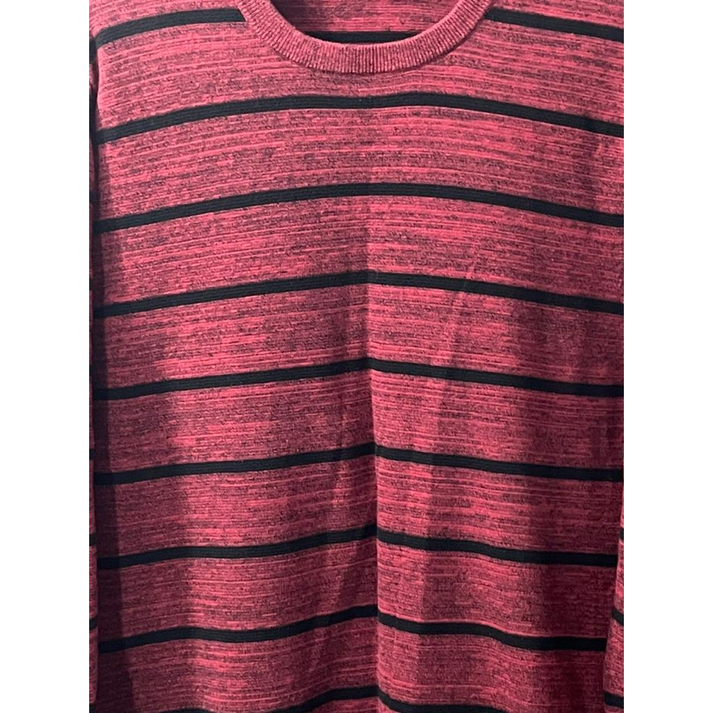 เสื้อกันหนาวแขนยาว GIORDANO แดงดำ