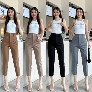 กางเกง8ส่วนผ้าโรเชฟ2ตะรุ่นฝาจิ๋ว