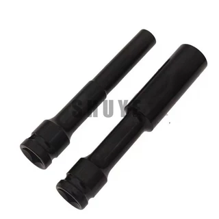 ลูกบล็อกยาว ยาว128MM.ลูกบล็อก 6 เหลี่ยมยาว 1/2" ดำ เกรด CRV ลูกบล็อกลม บล็อกขันล้อ ถอดล้อ บล็อกไฟฟ้า บล็อก ข้อต่อ