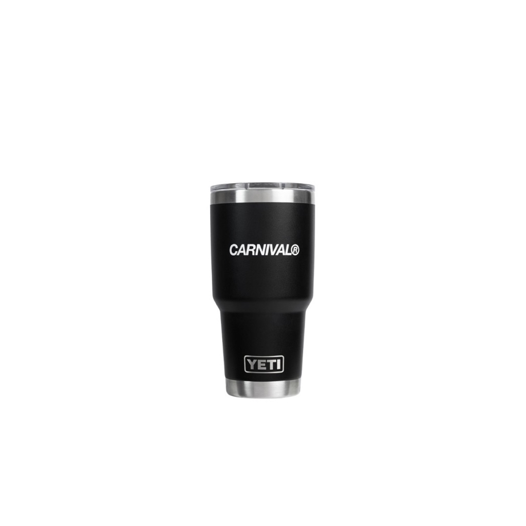 CARNIVAL X YETI RAMBLER 30 OZ TUMBLER BLACK