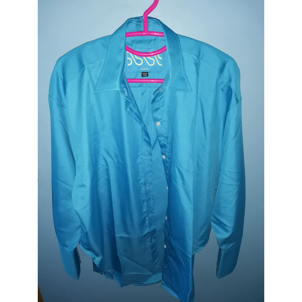 ส่งต่อ เสื้อ Sarin HERR shirt สี Blue Moon - เดิม 1,690   ไซร์ 1110 / Lใส่ได้ สภาพผ่านการใช้งานน้อยเ