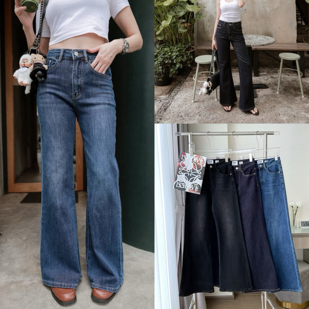 Bootcut Jeans กางเกงยีนส์ขาม้าเล็กรุ่น 61526 TAG FSY 🇰🇷