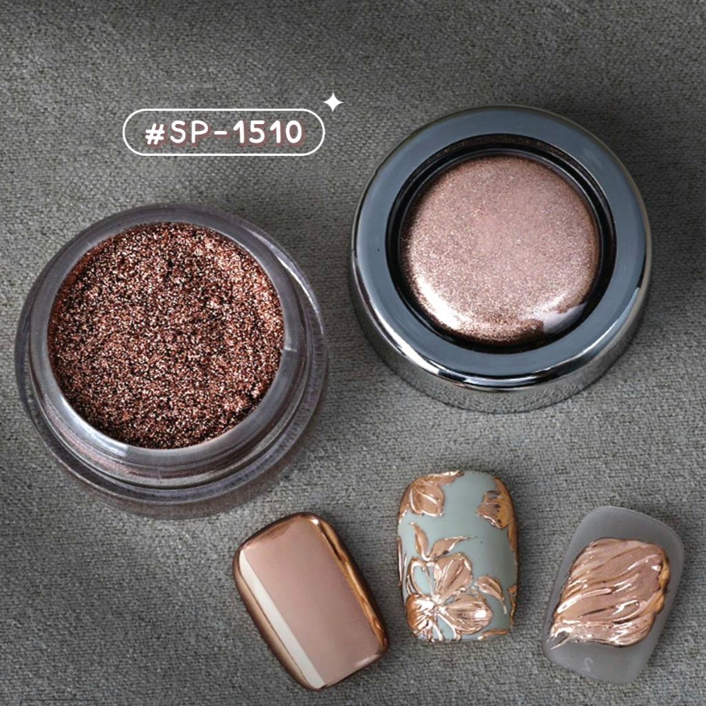 รวมตัวเลือก SULLMAR ผงขัดเล็บกระจก แบบกระปุก 0.5g. สีโครม Nail Mirror Powder - รูปที่ 4