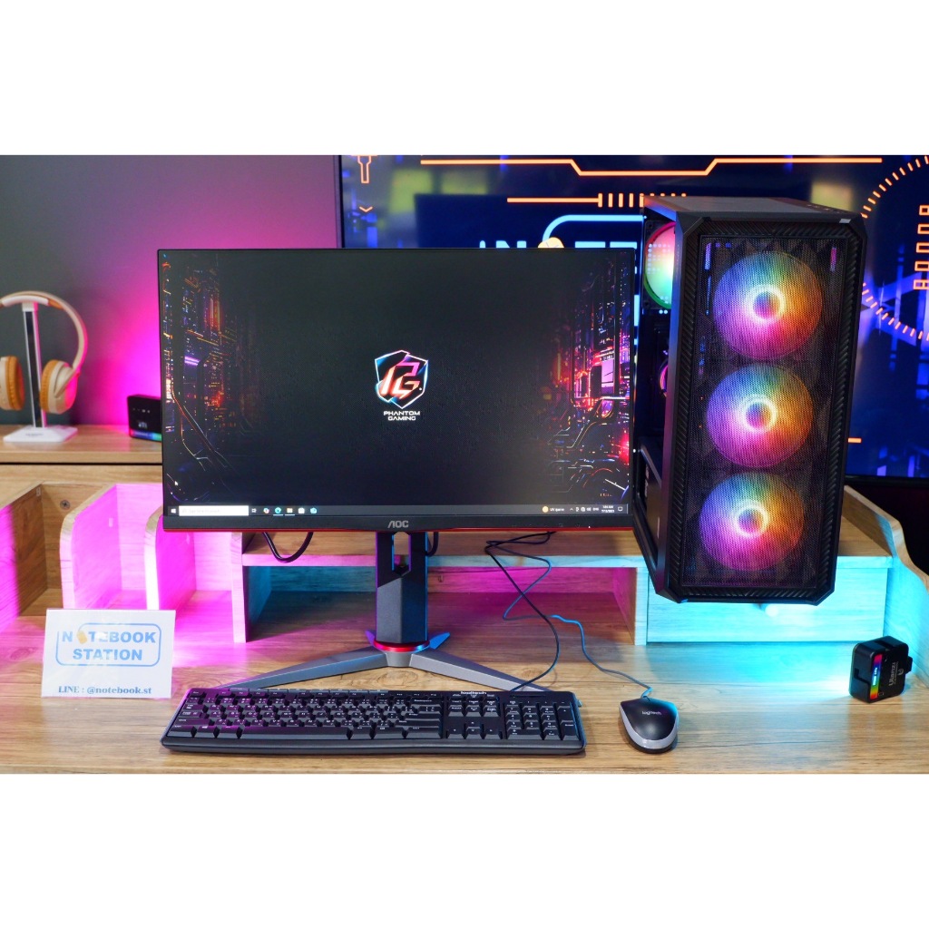 คอมประกอบ NBST-PC-008 I5-13400 / RTX 4060 Ti (8GB) / 16GB DDR4 / 1TB SSD M.2 + HDD 1TB /ASROCK B760M