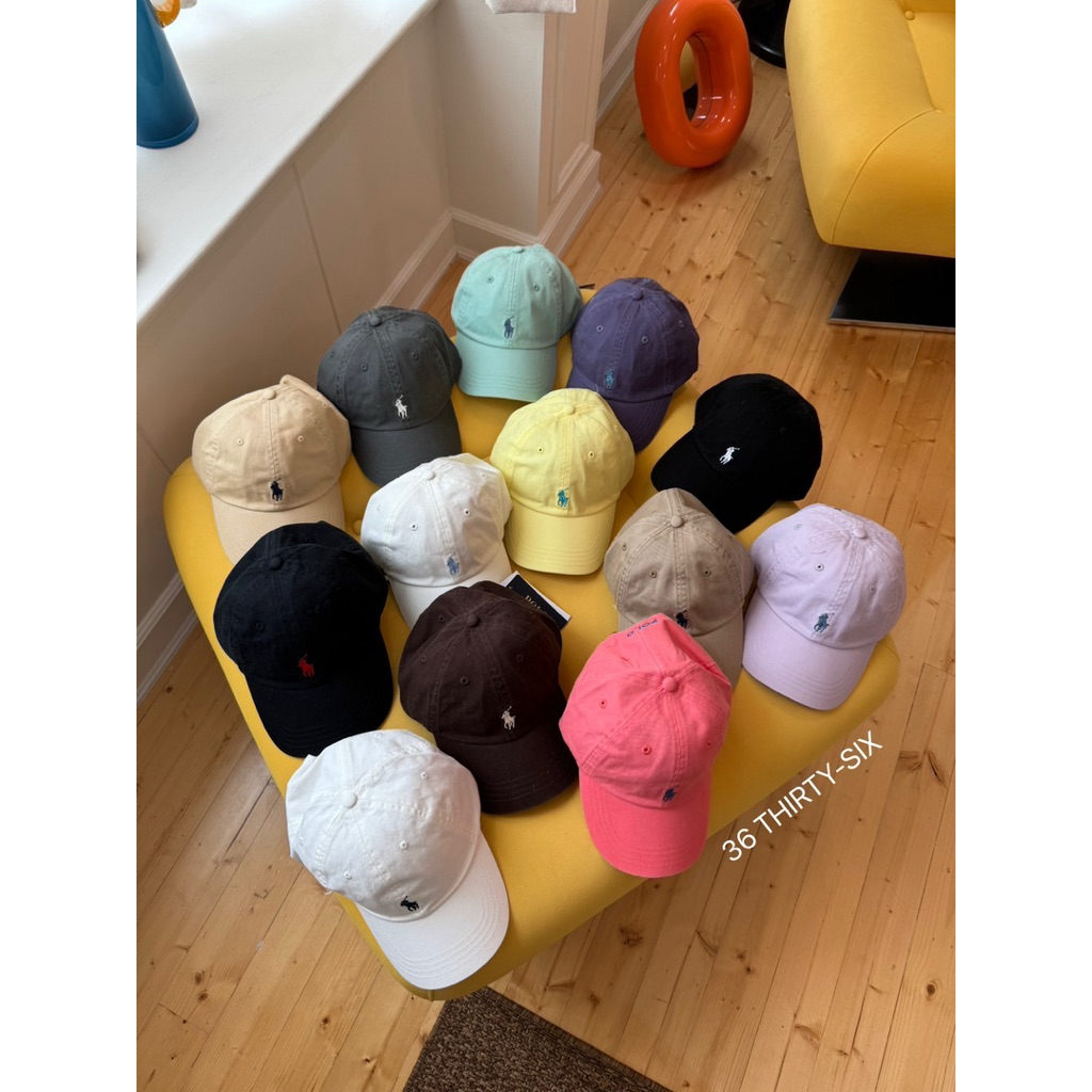 Polo cap หมวกแก๊ปปักโปโล งานเทียบแท้ ทรงดี แมทช์ง่าย มีหลายเฉดให้เลือกใส่ได้ทุกโอกาส