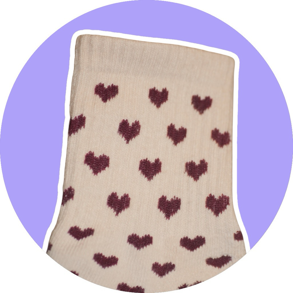 ถุงเท้าพิลาทิส กันลื่น ลายหัวใจ❤️ พร้อมส่ง - รูปที่ 3