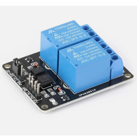 (ส่งด่วน)โมดูลรีเลย์ Relay 2ช่อง 5V Relay Module Arduino