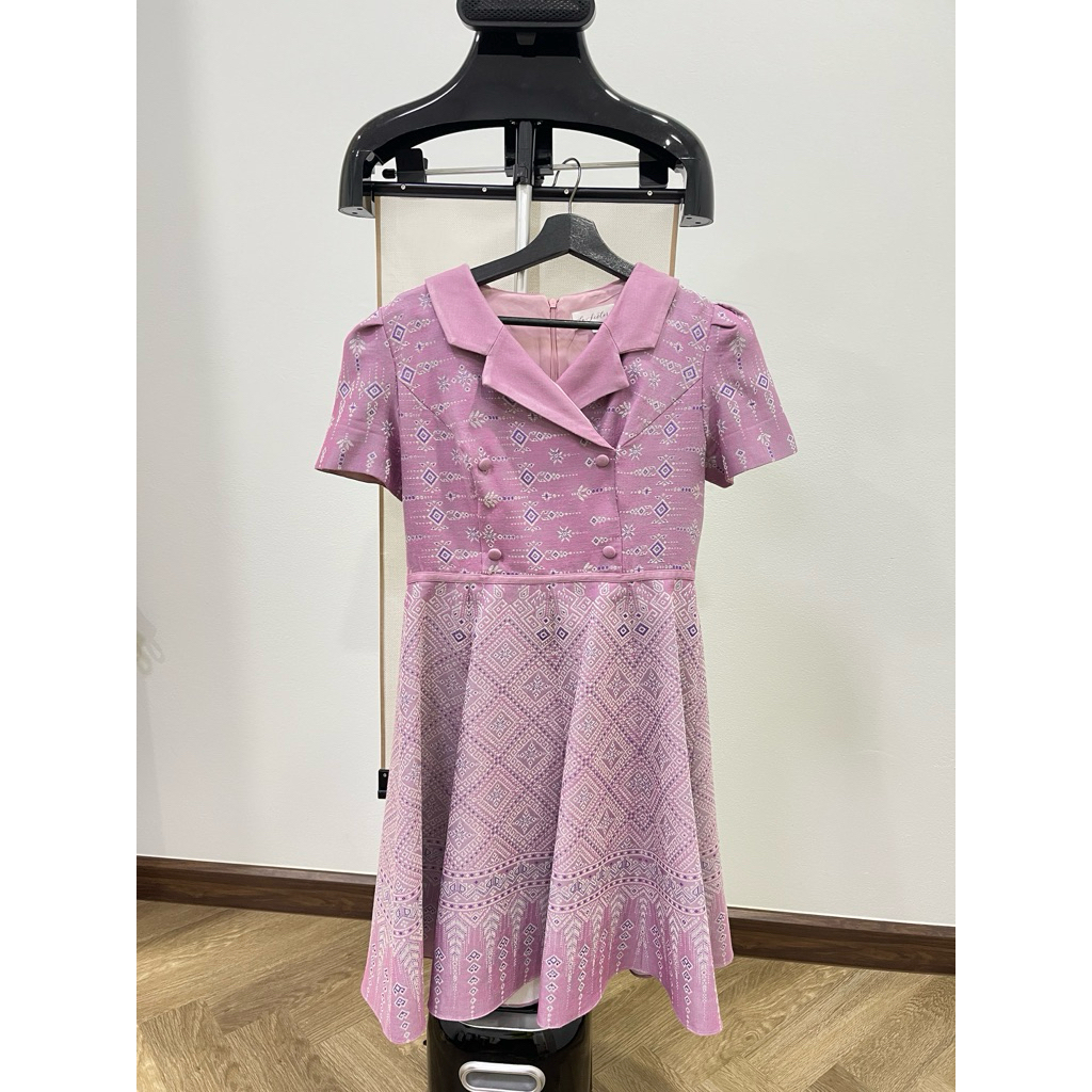 เดรสผ้าไทย แบรนด์ La Sisters L มือ2