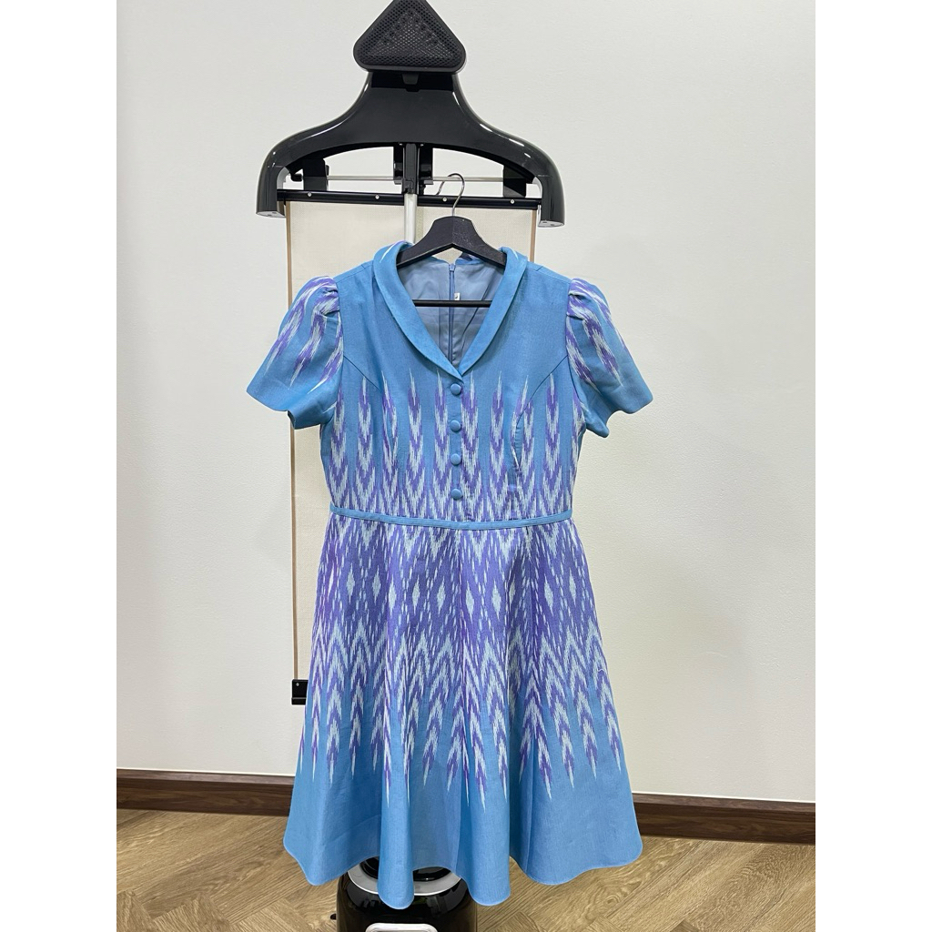 เดรสผ้าไทย แบรนด์ La Sisters มือ2